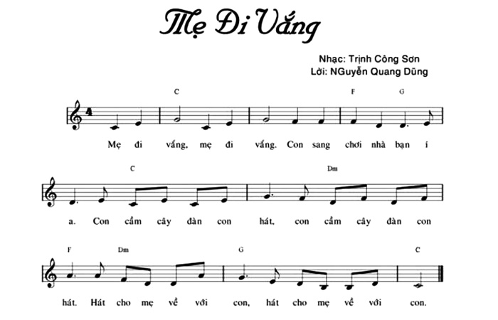 Bai hat me di vang