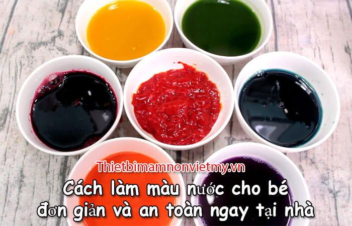 Cach Lam Mau Nuoc Cho Be Don Gian Va An Toan Ngay Tai Nha 1
