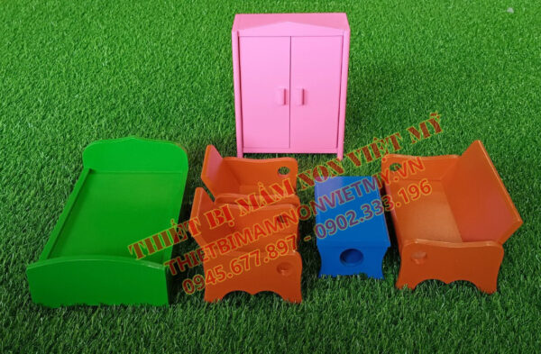 Bộ đồ Chơi đồ Dùng Gia đình Gỗ