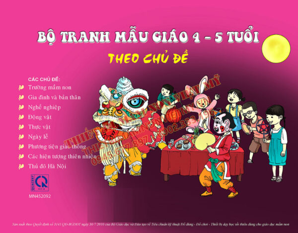 Bộ Tranh Mẫu Giáo 4 5 Tuổi Theo Chủ đề