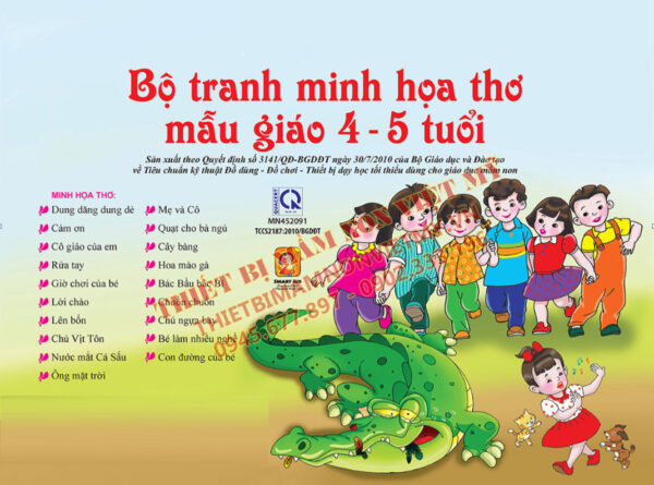 Bộ Tranh Minh Họa Thơ 4 5 Tuổi