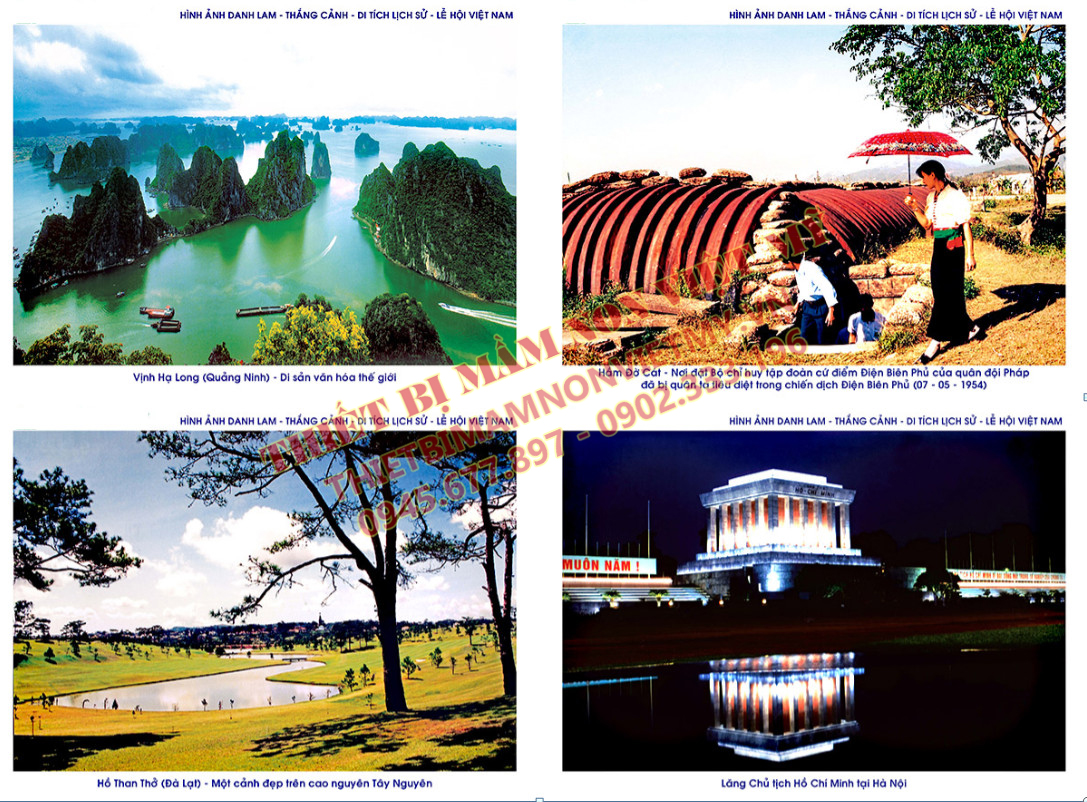 Tranh Một Số Hình ảnh Lễ Hội, Danh Lam, Thắng Cảnh, Di Tích Lịch 2